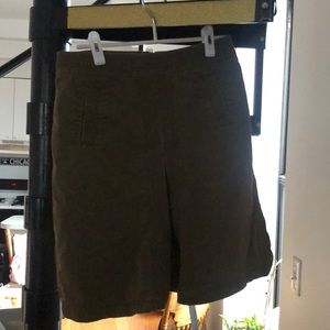J.Crew Olive Chino skirt